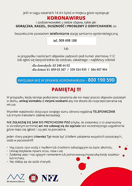 Koronawirus - informacje strona 2