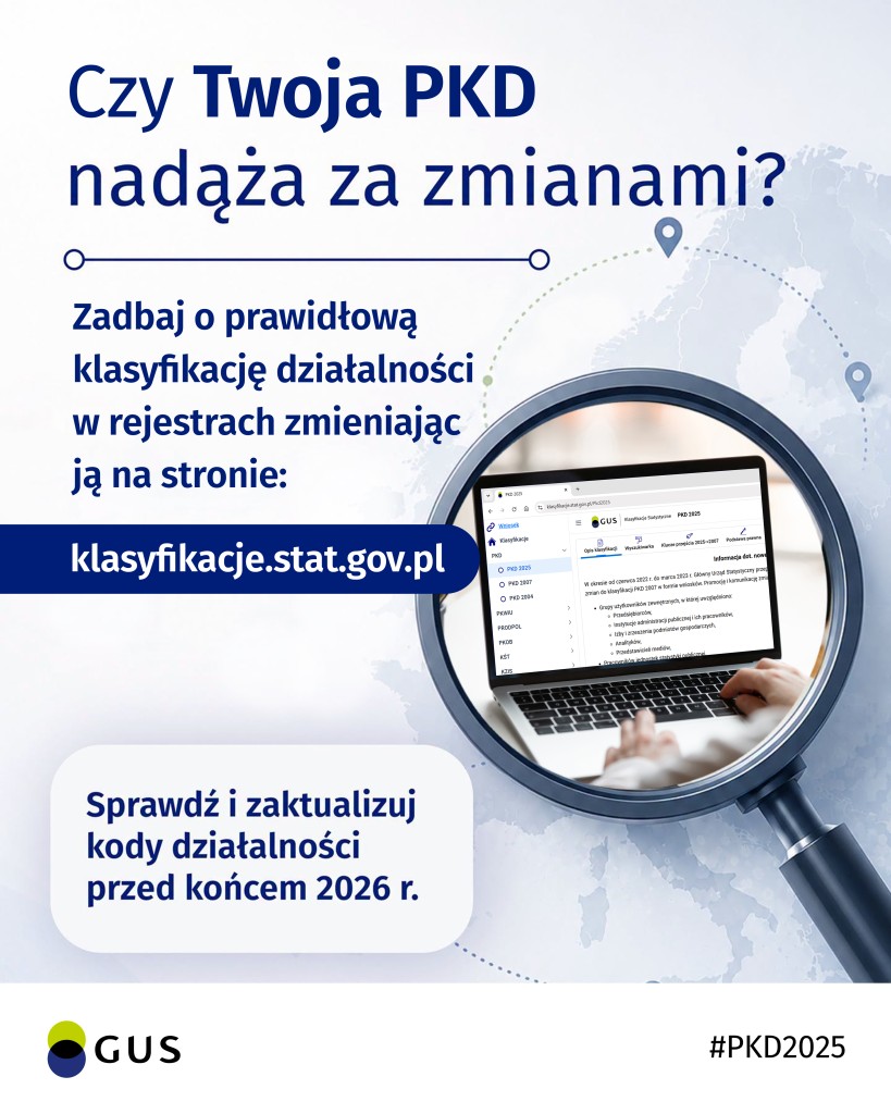 Nowe PKD2025 - plakat