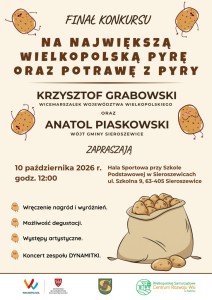 Finał konkursu "Na największą wielkopolską pyrę oraz potrawę z pyry" - plakat