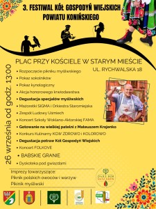 3. Festiwal KGW Powiatu Konińskiego - plakat